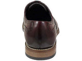 Mens Dunbar Stacy Adams Shoes Antiqued Leather Burgundy Oxford wingtip 25064-601