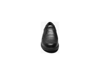 Men's Nunn Bush Cam Moc Toe Slip On Walking Shoes Black Tumbled 84696-007