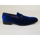Mens AFTER MIDNIGHT Formal Stage Dress shoes Slip on Soft Velvet 6753 Royal Blue