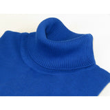 Men Inserch Turtle Neck Pullover Knit Soft Cotton Blend Sweater 4708 Royal Blue