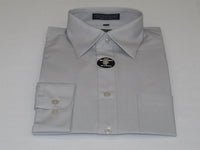 Mens Milani dress shirt soft cotton Blend easy wash business long sleeves Gray