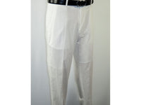 Mens 2pc Stacy Adams leisure suit Linen Cotton With Embroidery 3670 White Blue
