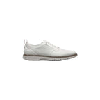 25518-100 Stacy Adams Synchro Plain Toe Elastic Lace Up Sneaker Shoes White