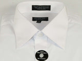 Mens Milani dress shirt cotton Blend easy wash long sleeves white French Cuffs