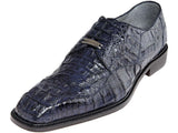 Belvedere Mens Shoes Chapo Hornback Crocodile  Navy Blue 1465