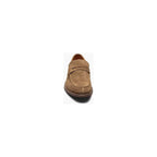 25550-211 Stacy Adams Marlowe Algonquin Moc Toe Penny Slip On Dark Tan Suede