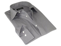 Men Mondego 100% Soft Cotton Dress Classic shirt Long Sleeves sn100 gray Solid
