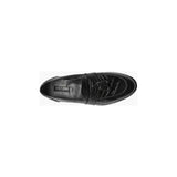 Stacy Adams Santana II Moc Toe Tassel Slip On Shoes Animal Print Black 25574-001