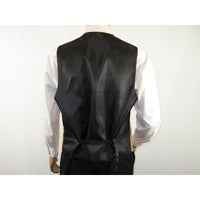 Men's Q Brand Formal Tuxedo Vest Tie and Hankie Satin #10 plain Gold