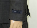 Mens TOMMY HILFIGER Suit Wool Blend 2 Button Side Vent Glen Plaid 0121 Gray