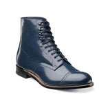 Mens Stacy Adams Madison High Top  Boot Biscuit Navy Blue 00015-410