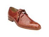 Belvedere Men's Shoes Lago Genuine Alligator Plain Toe Tassel Cognac  14010