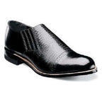 00067-001 Stacy Adams Shoes Madison Black Leather Cap toe slip on Leather Black