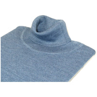 Men PRINCELY Turtle neck Sweater From Turkey Soft Merino Wool 1011-80 Denim Blue