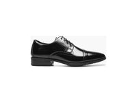 Stacy Adams Abbott Cap Toe Oxford Leather Shoes Black Comfortable 20159-001
