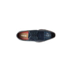 25630-400 Stacy Adams Tedesco Cap Toe Oxford Lizard Leather Dress Shoes Blue
