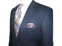Men's Summer Linen Suit Apollo King Half Lined 2 Button European LN2 Navy Blue