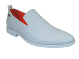 Men Tayno Dressy Casual Soft Leather Comfortable Slip on Loafer #ALPHA L White