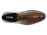 Stacy Adams Men shoes Cognac Garrison Wingtip Leather Oxford 24916-221