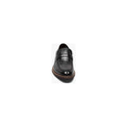 25550-001 Stacy Adams Marlowe Algonquin Moc Toe Penny Slip On Black Leather