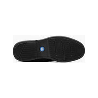 Nunn Bush Otto Moc Toe Slip On Walking Shoes Leather Black Tumbled  84963-007