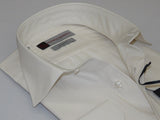 Mens Dress Shirt Franco Gilberto Turkey Long Sleeve Spread Collar 5566-329 Ivory