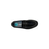 Men's Nunn Bush Lincoln Moc Toe Penny Loafer Shoes Leather Black Multi 85538-009