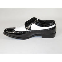 Mens AFTER MIDNIGHT Classic Dance Shiny Patent Dress Shoes lace 6777 Black White