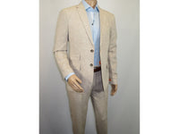 Men Premium 100% Linen Cocktail Suit by INSERCH Breathable and cool SU880 Tan