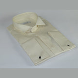 Mens CEREMONIA Tuxedo Formal Shirt 100% Cotton Turkey Slim Fit #stn 17 aty ivory