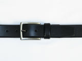 Men VALENTINI solid Leather Belt Classic Pin Buckle Business Dress V800 black