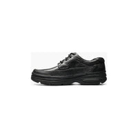 Nunn Bush Cameron Moc Toe Oxford Shoes Lightweight Black Tumbled 83890-78