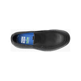 Nunn Bush Otto Moc Toe Slip On Walking Shoes Leather Black Tumbled  84963-007