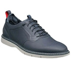 25518-410 Stacy Adams Synchro Plain Toe Elastic Lace Up Sneaker Navy Shoes