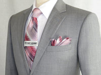 Men Renoir Suit Super 140 Soft Wool 2Button 2Vents Classic Fit 508-5 Lt Gray