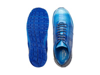 Men's Belvedere George Sneaker Multi Cobalt Ostrich Hand Painted Shoes E16