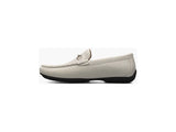 Stacy Adams Corley Moc Toe Bit Slip On Light Weight Summer Shoes White 25579-100