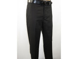 Men Stacy Adams Linen 2pc Walking Leisure Suit Shirt pants set 3510 Black