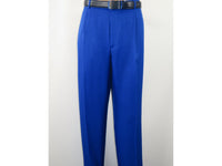 Men 2pc Walking Leisure Suit Short Sleeves By DREAMS 255-21 Solid Royal Blue