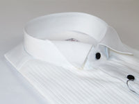 Mens 100% Italian Cotton Tux Formal Shirt SORRENTO Turkey 4846 White Wing tip