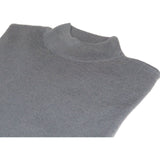 Men PRINCELY Soft Comfortable Merinos Wool Sweater Knits Mock 1011-00 Steel Gray