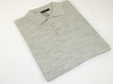 Mens PRINCELY Soft Merinos Wool Sweater Knits Lightweight Polo 1011-40 Silver