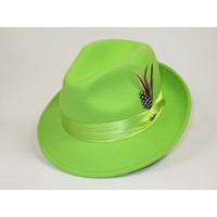 Men Bruno Capelo Hat Australian Wool soft Crushable Fedora Giovani Un131 Lime