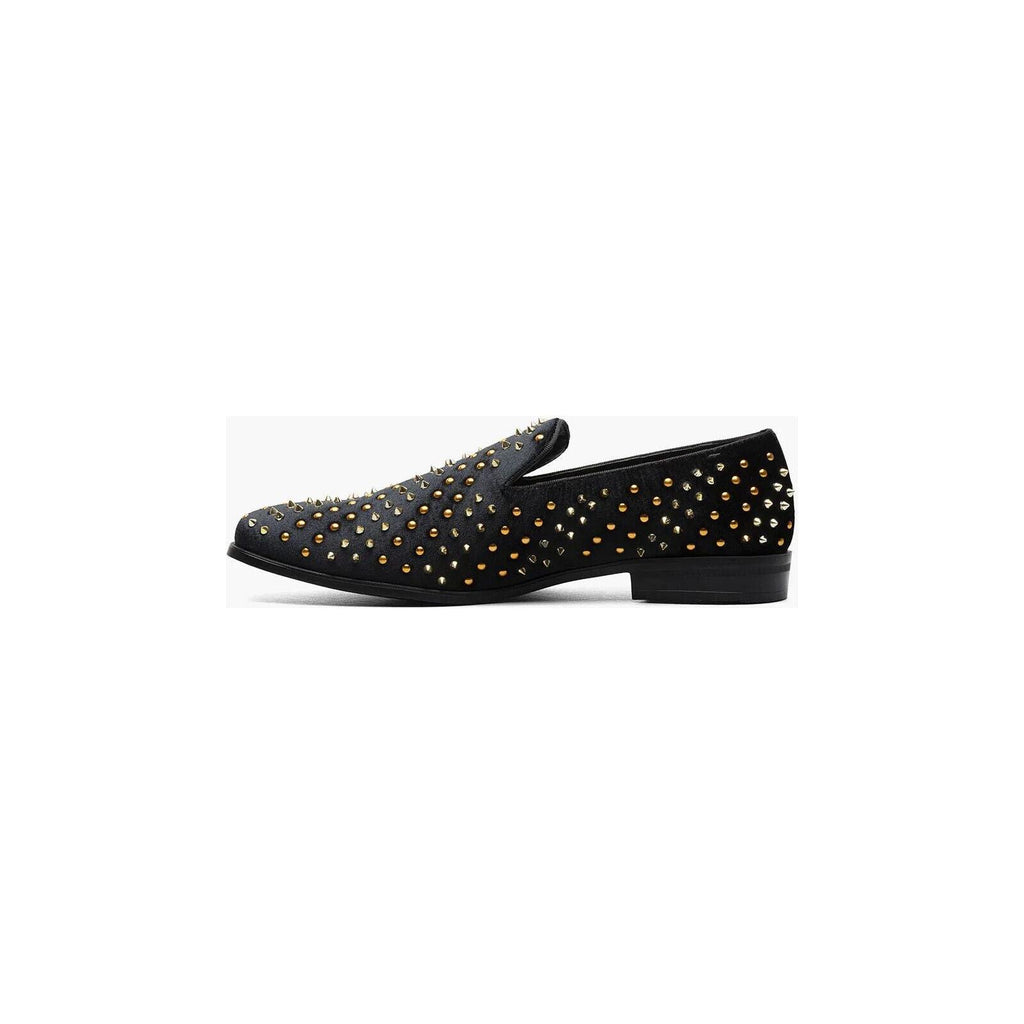 Stacy Adams Sabert Colorful Spike And Stud Slip On Black Multi 25612-009