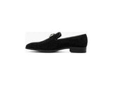 Stacy Adams Spark Brooch & Rhinestone Slip On Party Shoes Black 25582-001