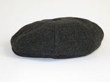 Mens Fashion Classic Flannel Wool Apple Cap Hat by Bruno Capelo ME904 Charcoal
