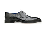 Belvedere Men's Shoes Bolero Genuine Ostrich Leg and Ostrich Quill Black R43