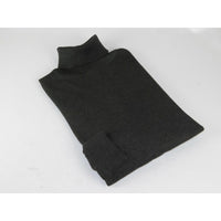 Men Inserch Turtle Neck Pullover Knit Cotton Blend Sweater 4708 Charcoal Gray