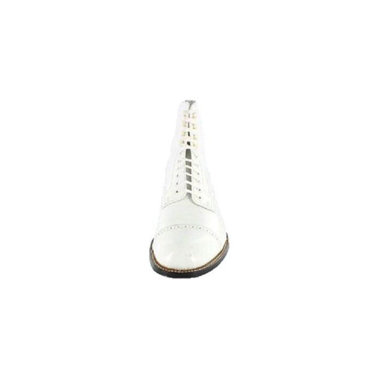 Madison Stacy Adams Ankle Boot Biscuit Casual Shoes 00015-100 White