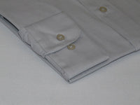 Mens Milani dress shirt soft cotton Blend easy wash business long sleeves Gray